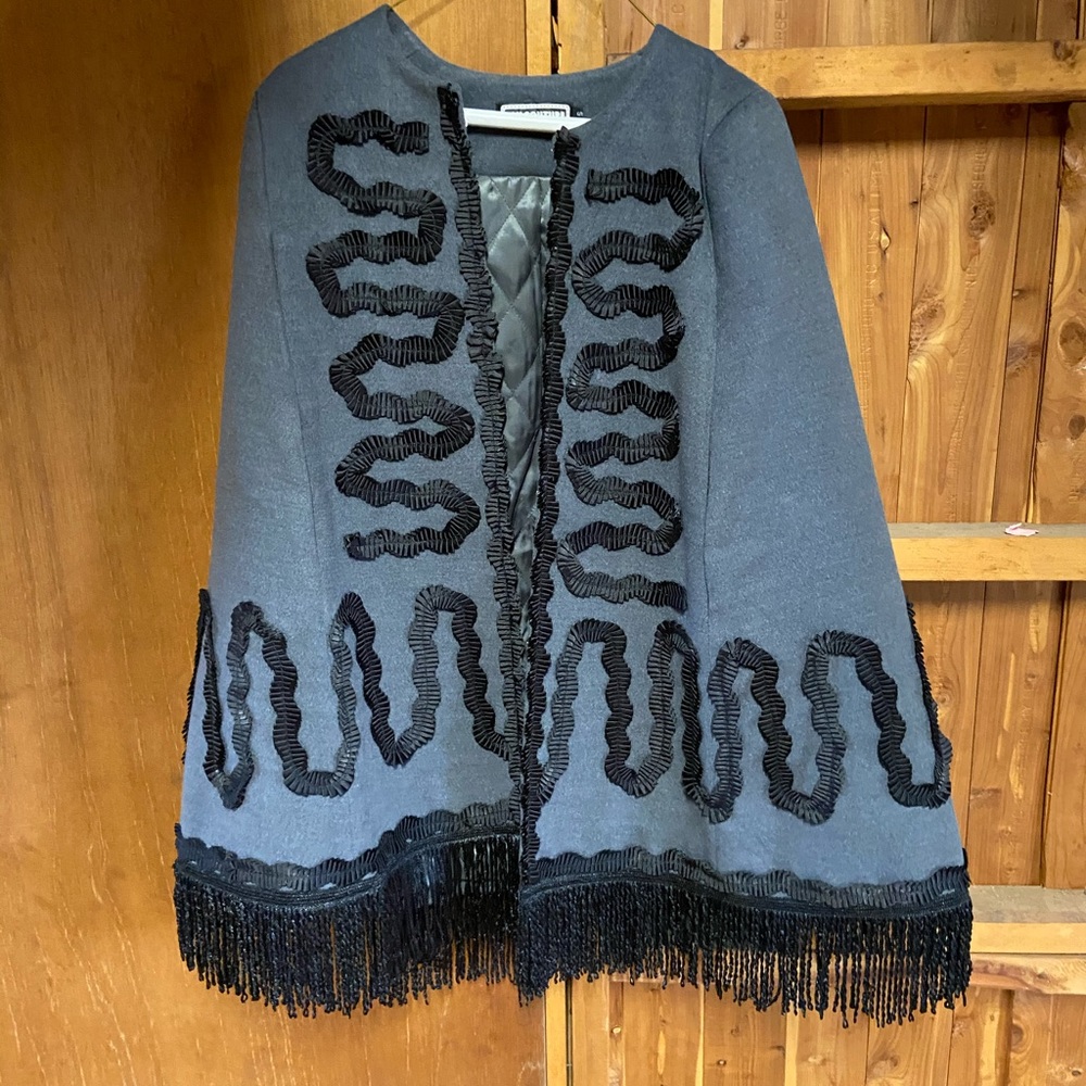 Beautiful wool embroidered cape
